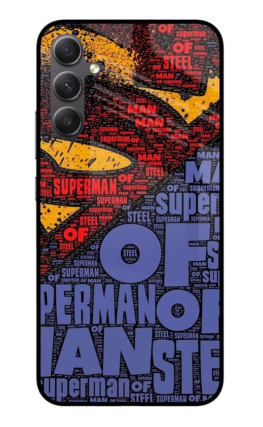 Superman Samsung A34 5G Glass Case