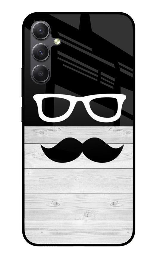 Mustache Samsung A34 5G Glass Case