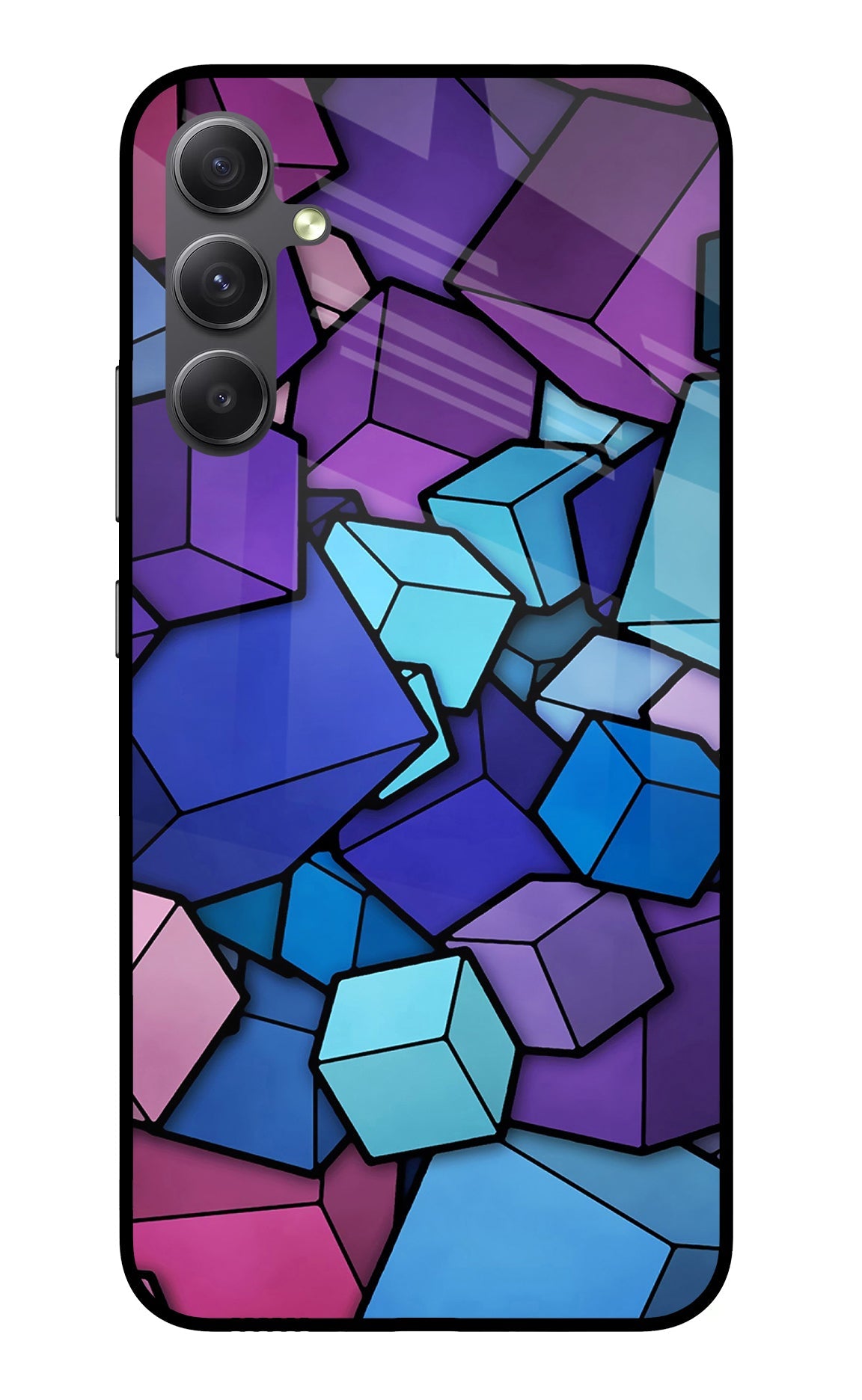 Cubic Abstract Samsung A34 5G Back Cover