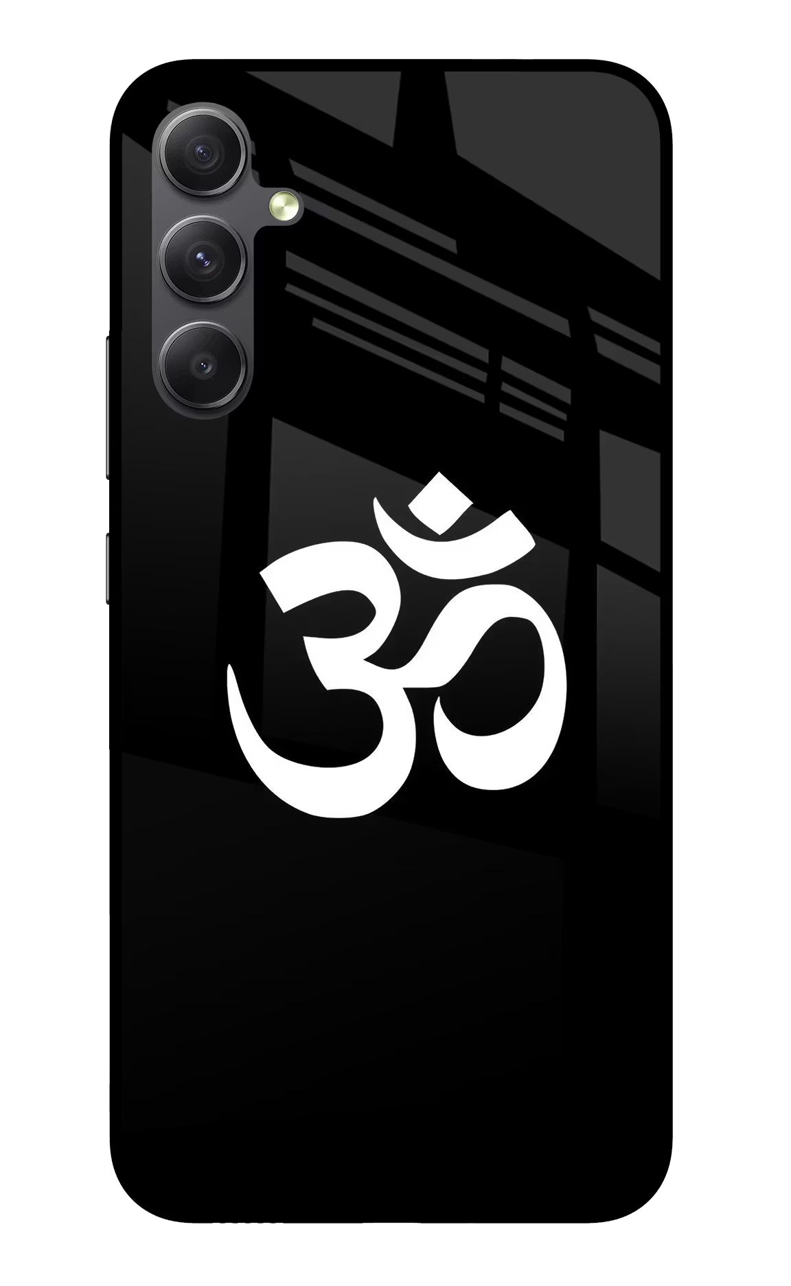 Om Samsung A34 5G Glass Case Back Cover by Casekaro