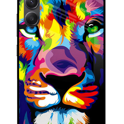 Lion Samsung A34 5G Glass Case