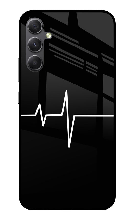 Heart Beats Samsung A34 5G Glass Case