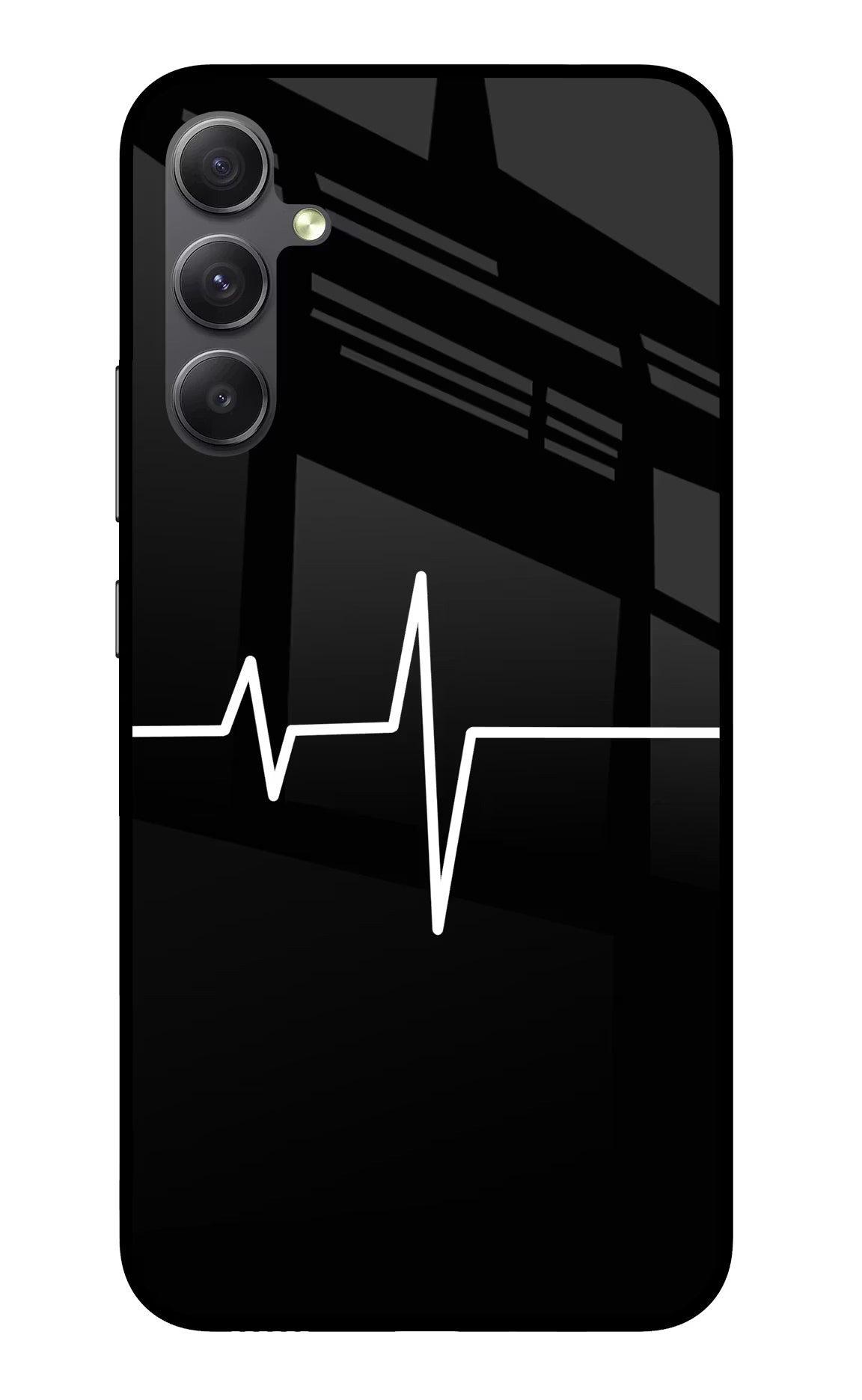 Heart Beats Samsung A34 5G Glass Case Back Cover by Casekaro