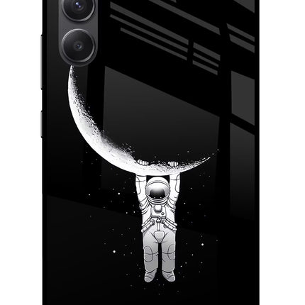 Moon Space Samsung A34 5G Glass Case