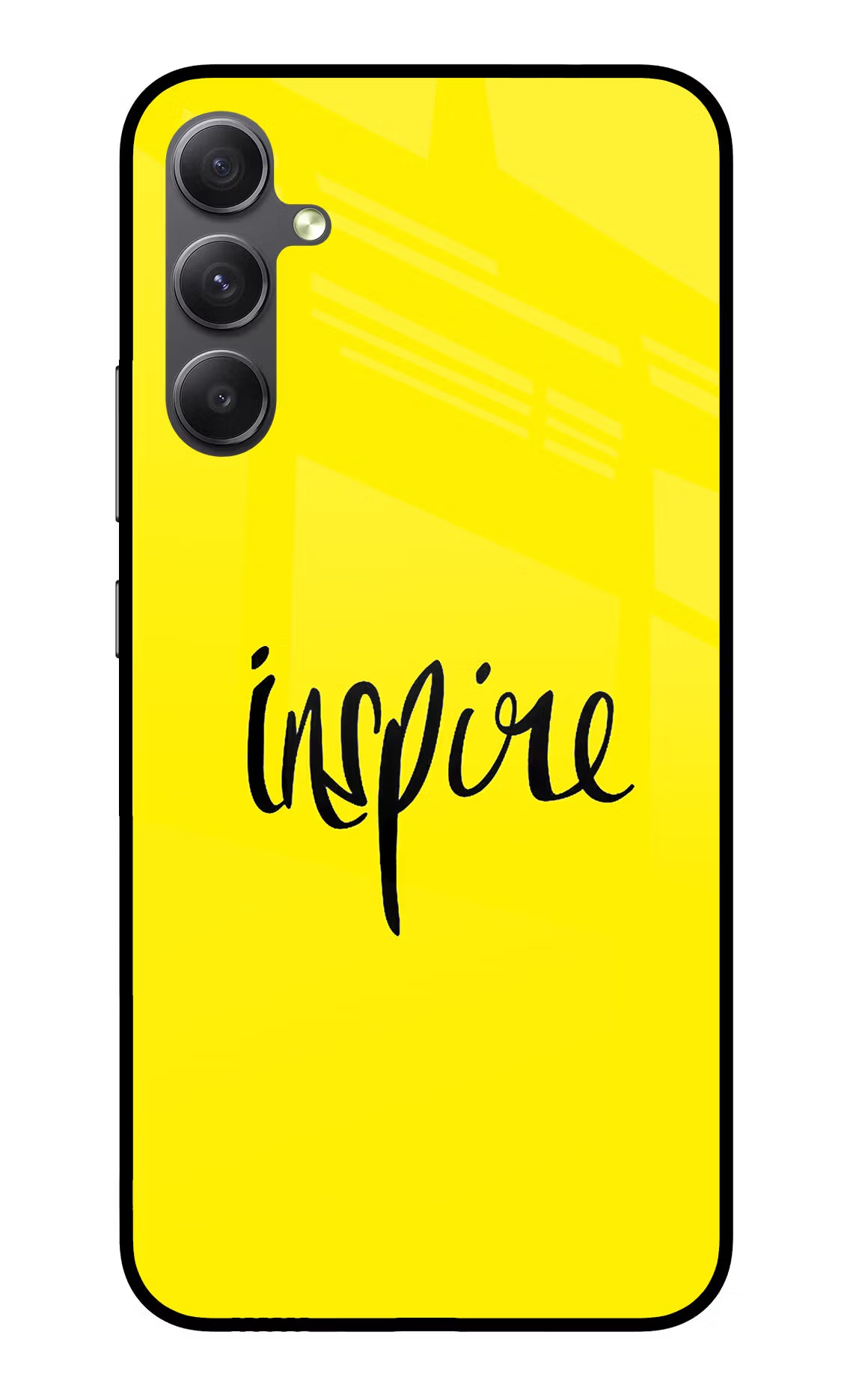 Inspire Samsung A34 5G Glass Case Back Cover by Casekaro