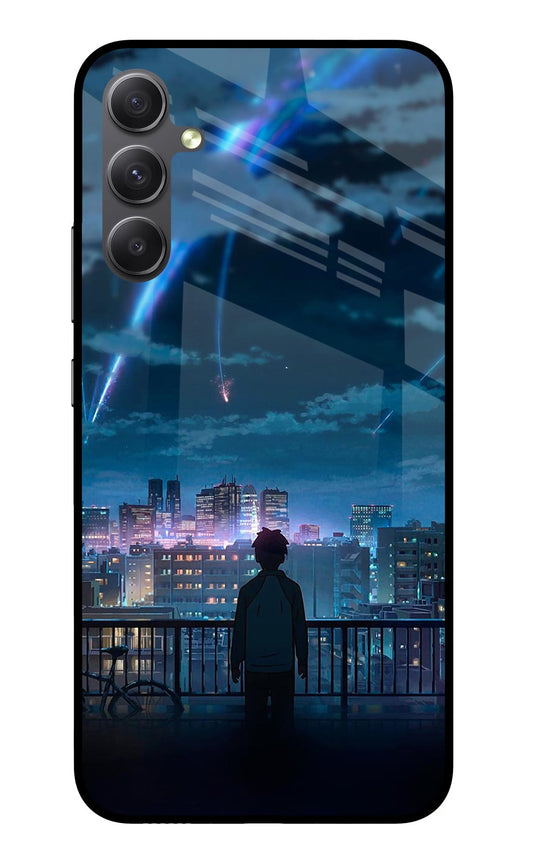 Anime Samsung A34 5G Glass Case