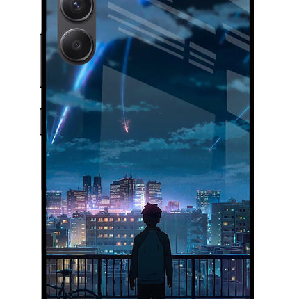 Anime Samsung A34 5G Glass Case Back Cover by Casekaro