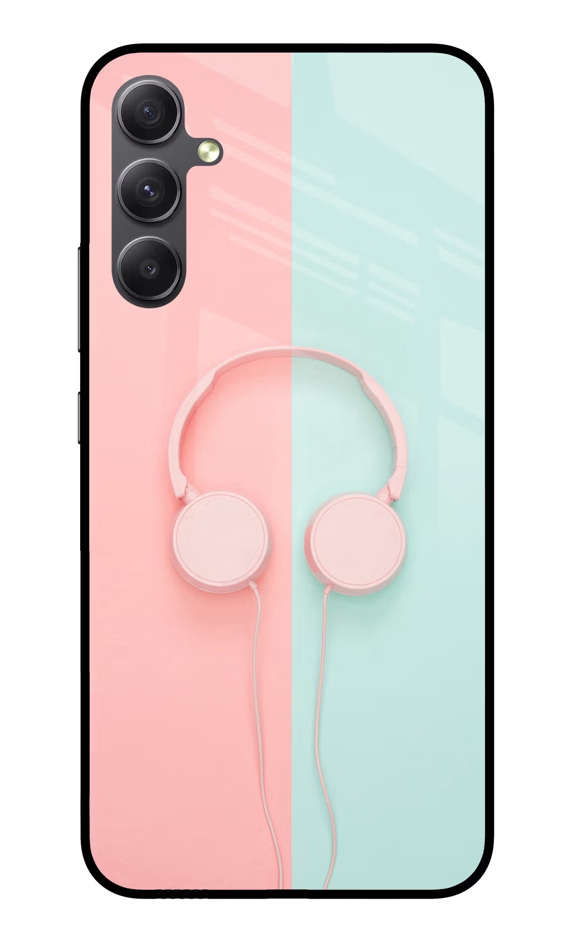 Music Lover Samsung A34 5G Glass Case Back Cover by Casekaro