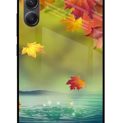 Flowers Samsung A34 5G Glass Case