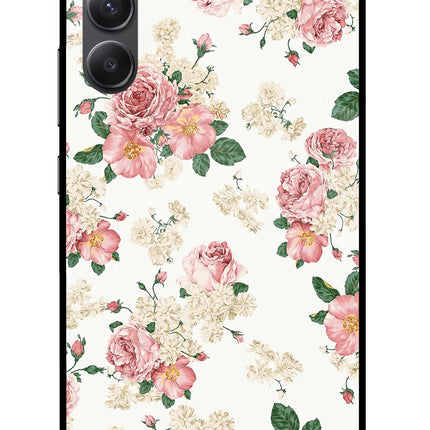 Flowers Samsung A34 5G Glass Case