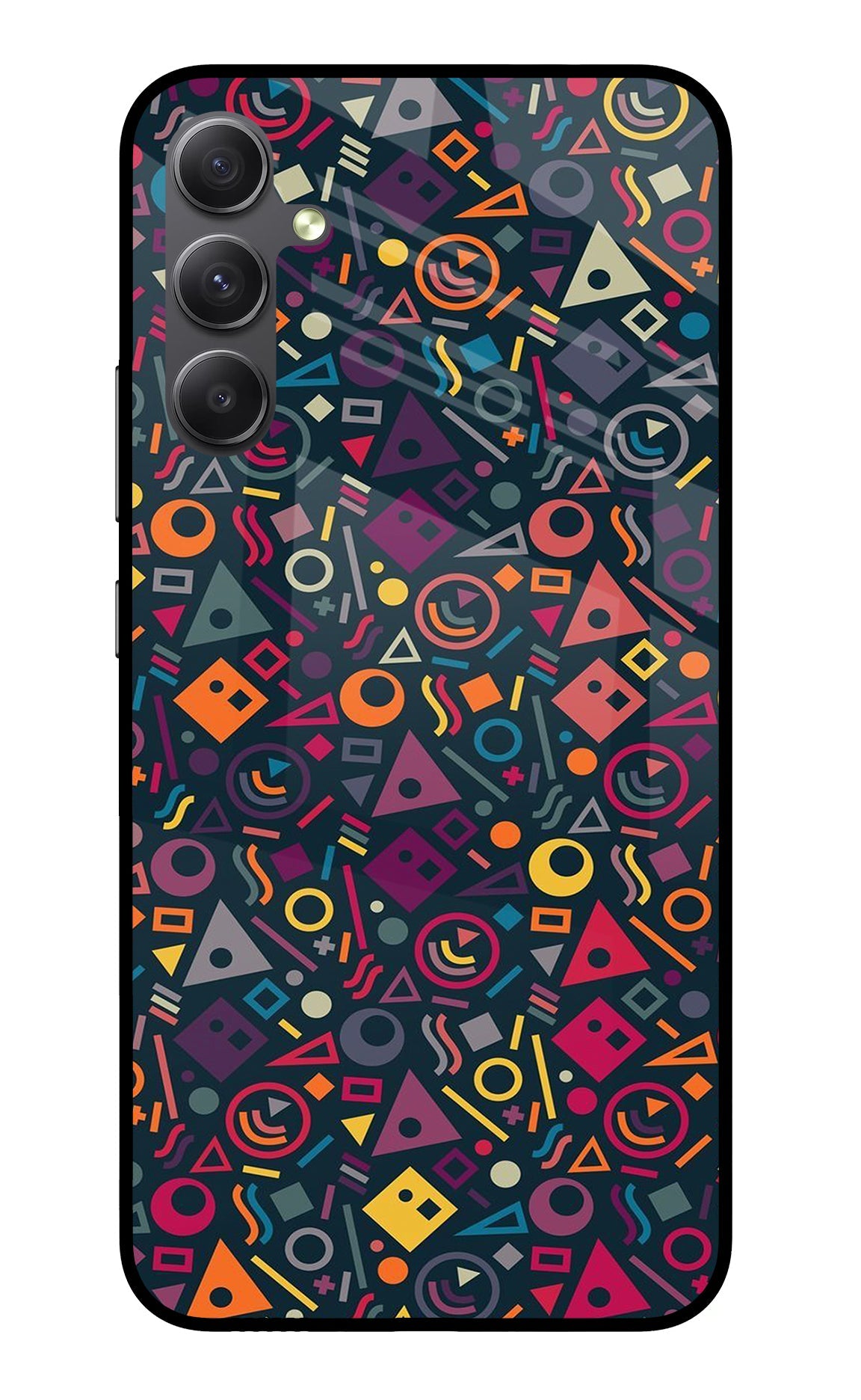 Geometric Abstract Samsung A34 5G Glass Case