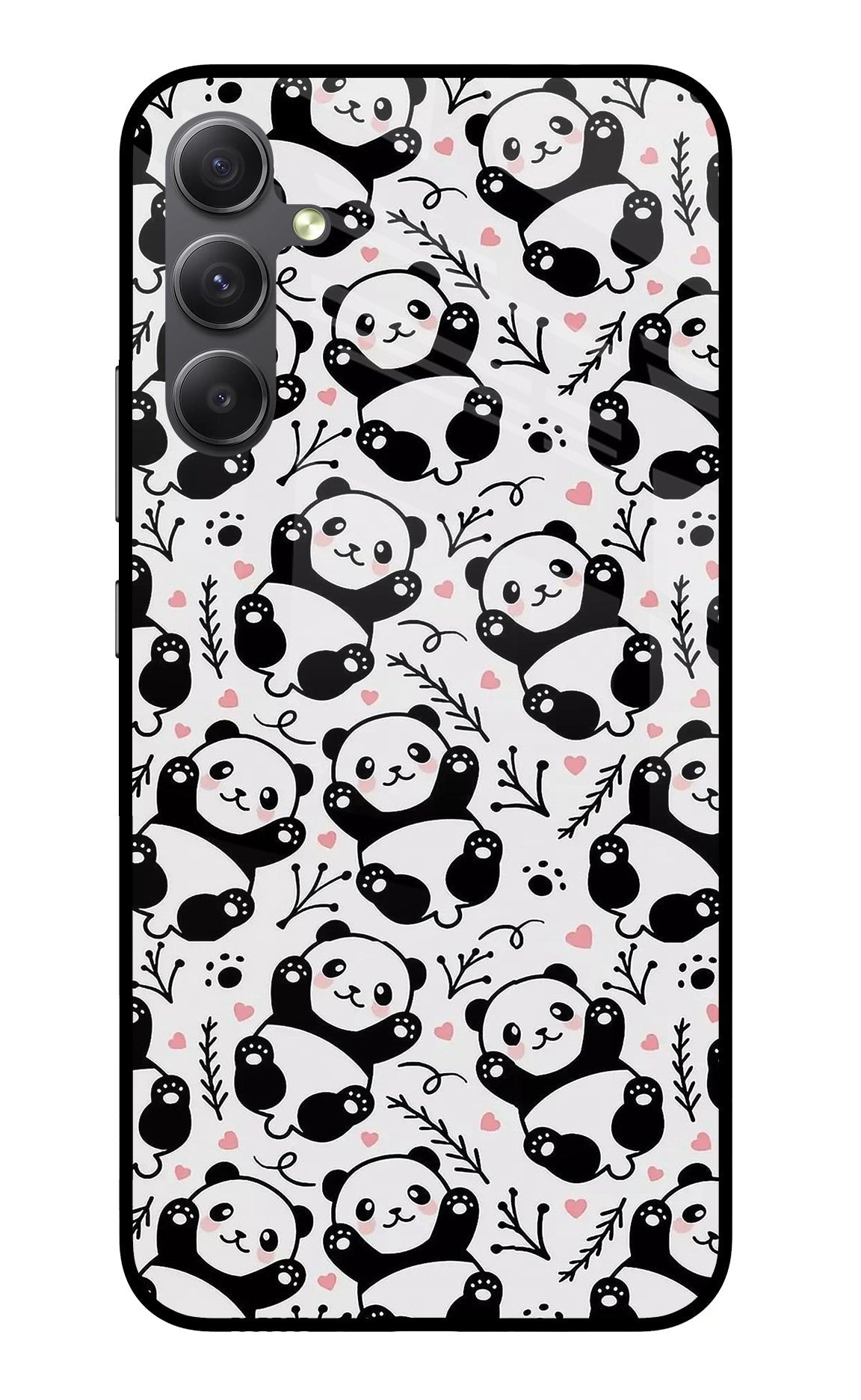 Cute Panda Samsung A34 5G Glass Case