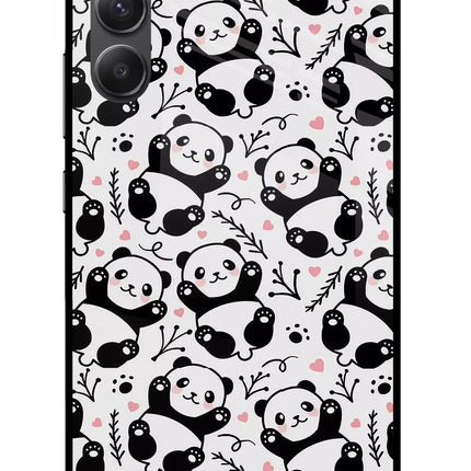 Cute Panda Samsung A34 5G Glass Case