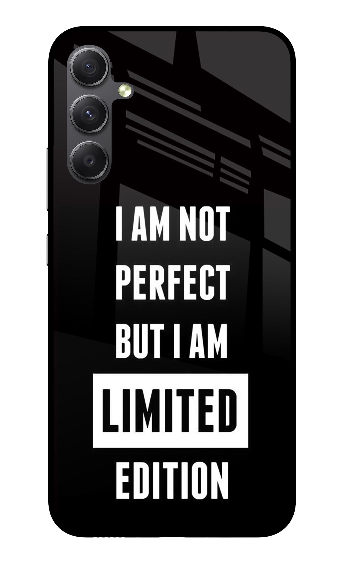 I Am Not Perfect But I Am Limited Edition Samsung A34 5G Glass Case