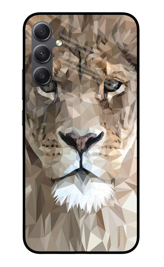 Lion Art Samsung A34 5G Glass Case