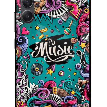 Music Graffiti Samsung A34 5G Glass Case
