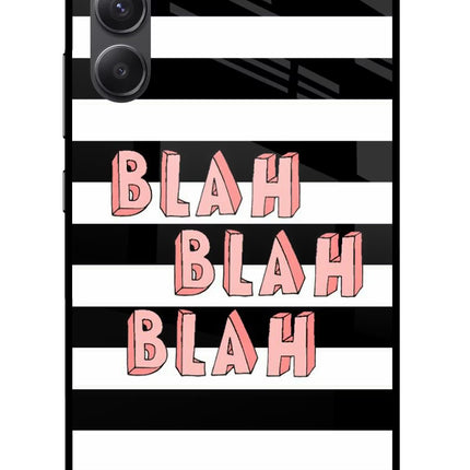 Blah Blah Blah Samsung A34 5G Glass Case
