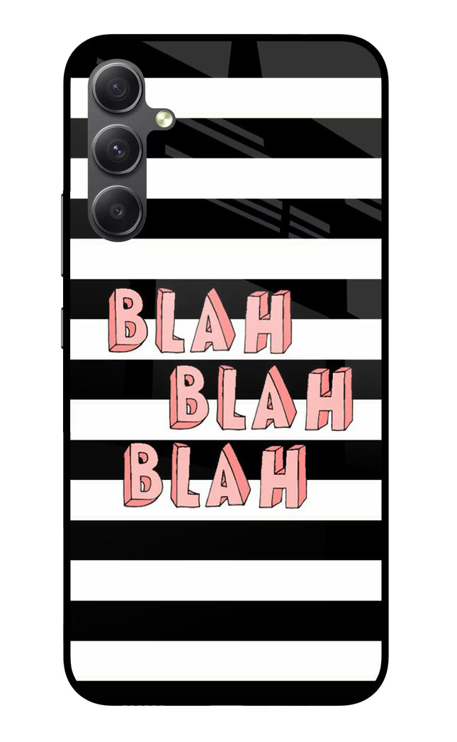 Blah Blah Blah Samsung A34 5G Glass Case