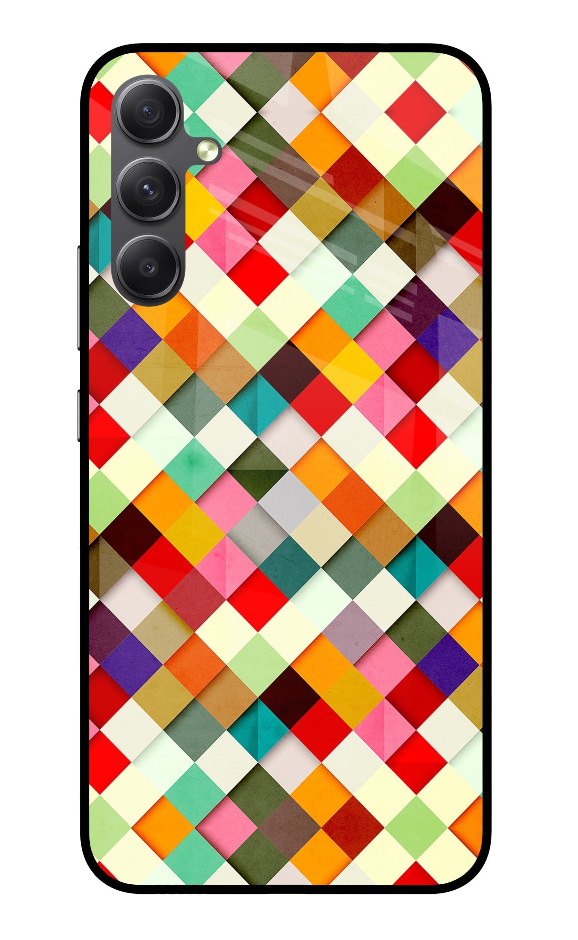 Geometric Abstract Colorful Samsung A34 5G Back Cover