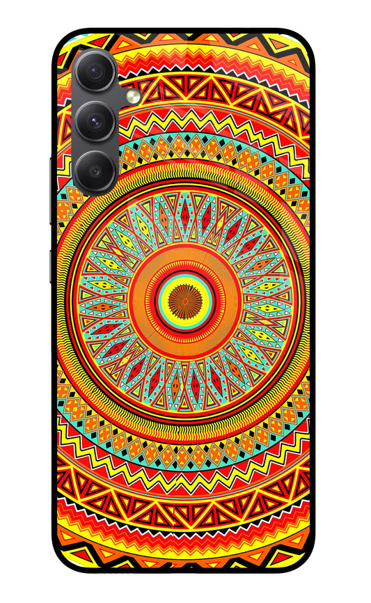 Mandala Pattern Samsung A34 5G Glass Case