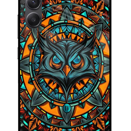 Angry Owl Art Samsung A34 5G Glass Case