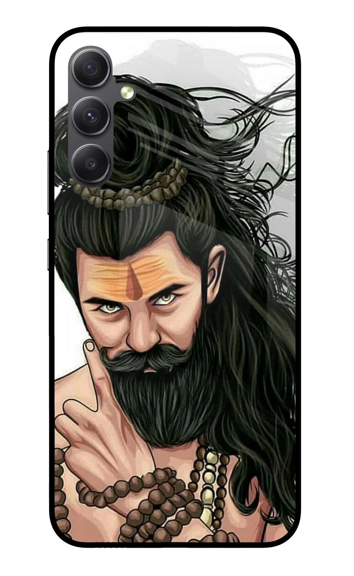 Mahadev Samsung A34 5G Glass Case Back Cover by Casekaro