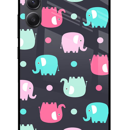 Elephants Samsung A34 5G Glass Case
