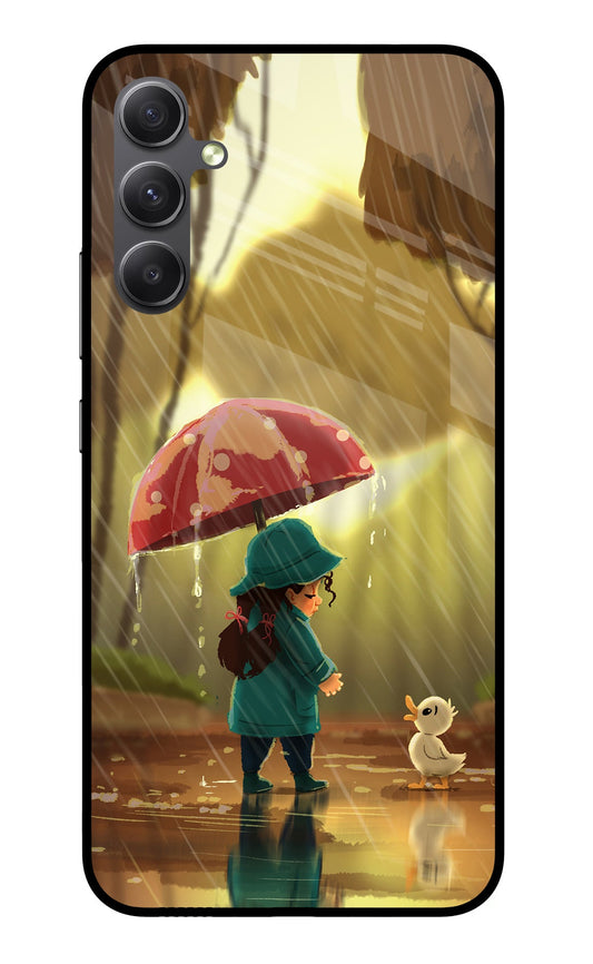 Rainy Day Samsung A34 5G Glass Case