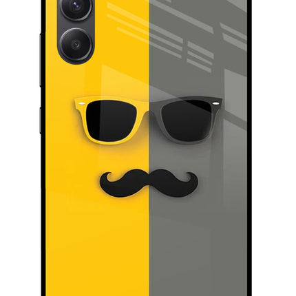 Sunglasses with Mustache Samsung A34 5G Glass Case
