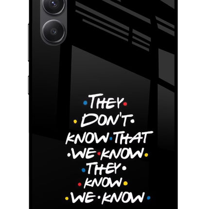 FRIENDS Dialogue Samsung A34 5G Glass Case