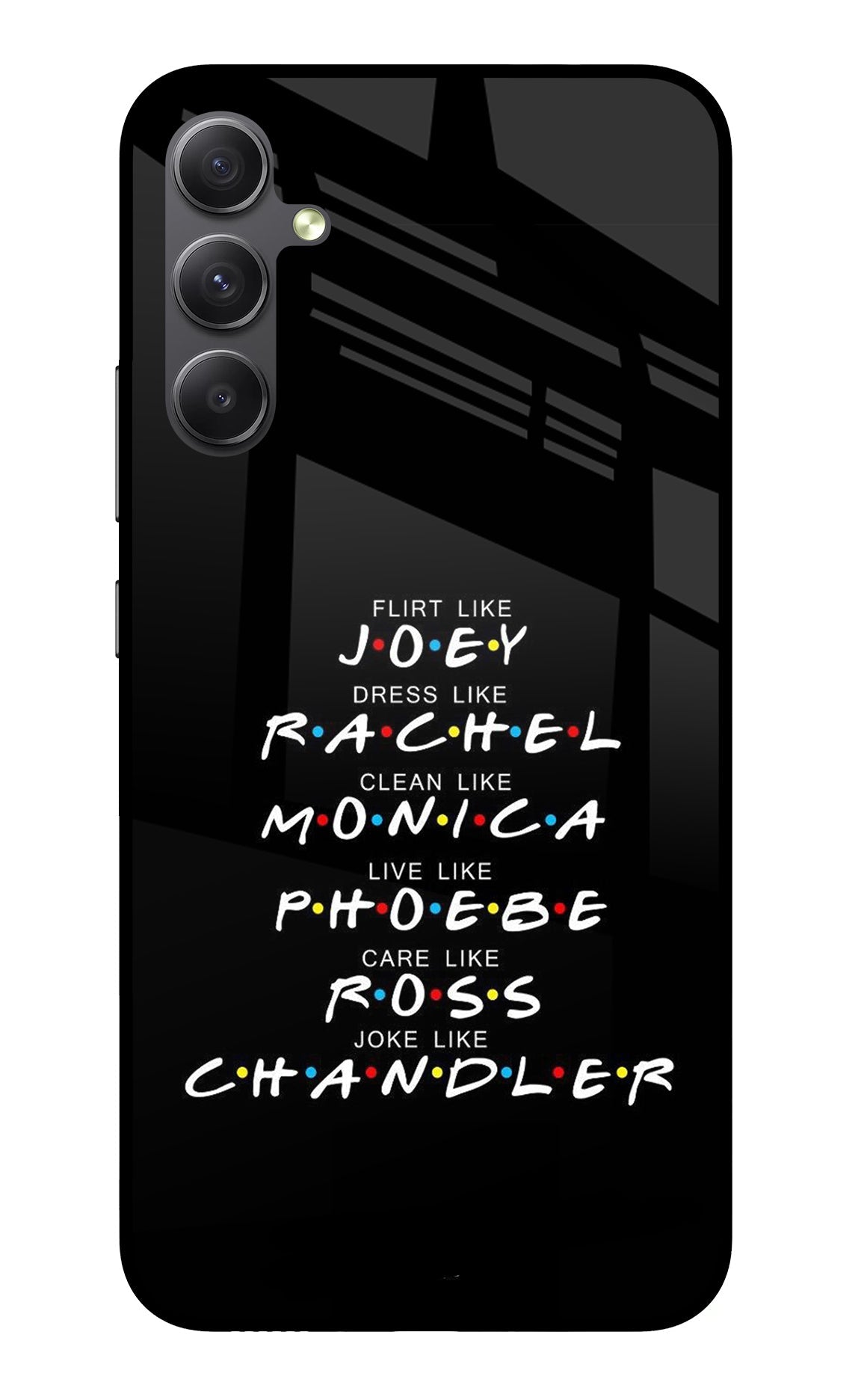 FRIENDS Character Samsung A34 5G Glass Case