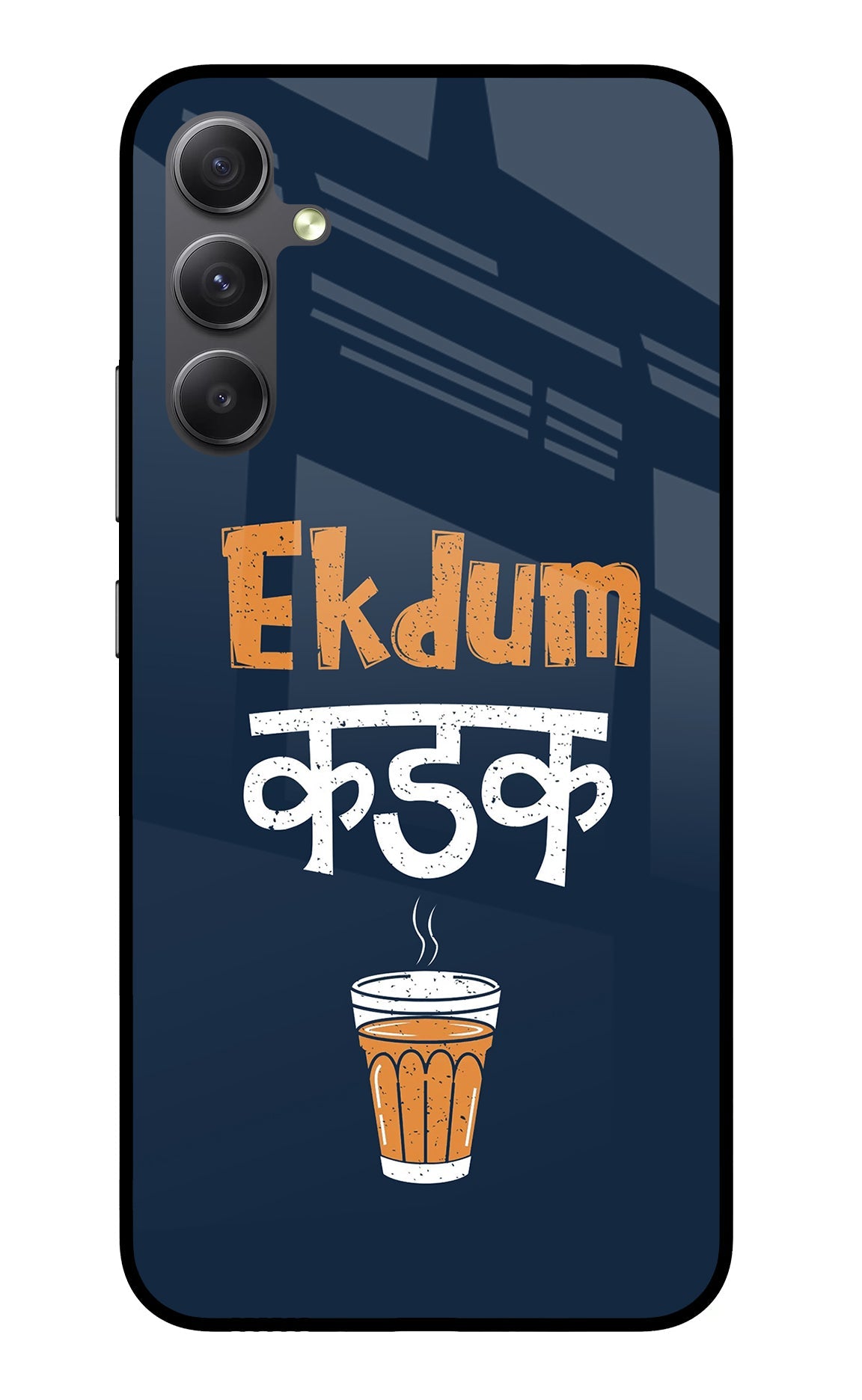 Ekdum Kadak Chai Samsung A34 5G Glass Case