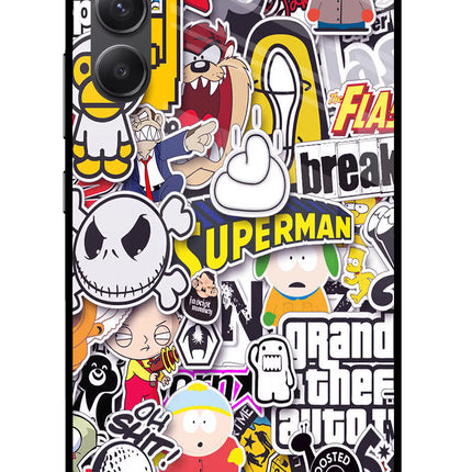 Sticker Bomb Samsung A34 5G Glass Case