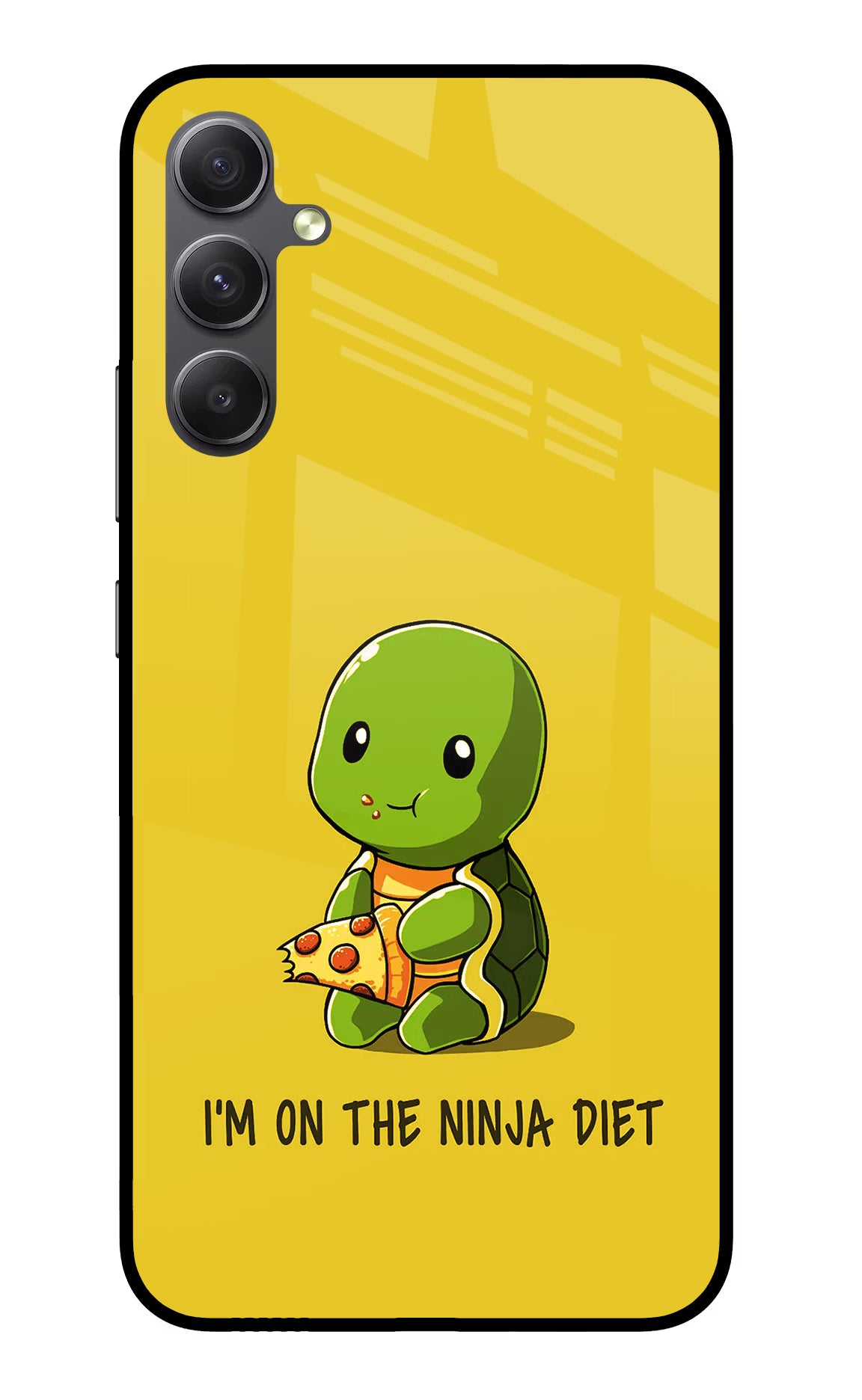 I'm on Ninja Diet Samsung A34 5G Glass Case Back Cover by Casekaro