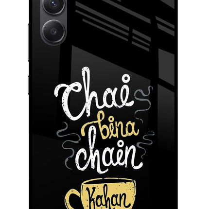 Chai Bina Chain Kaha Re Samsung A34 5G Glass Case