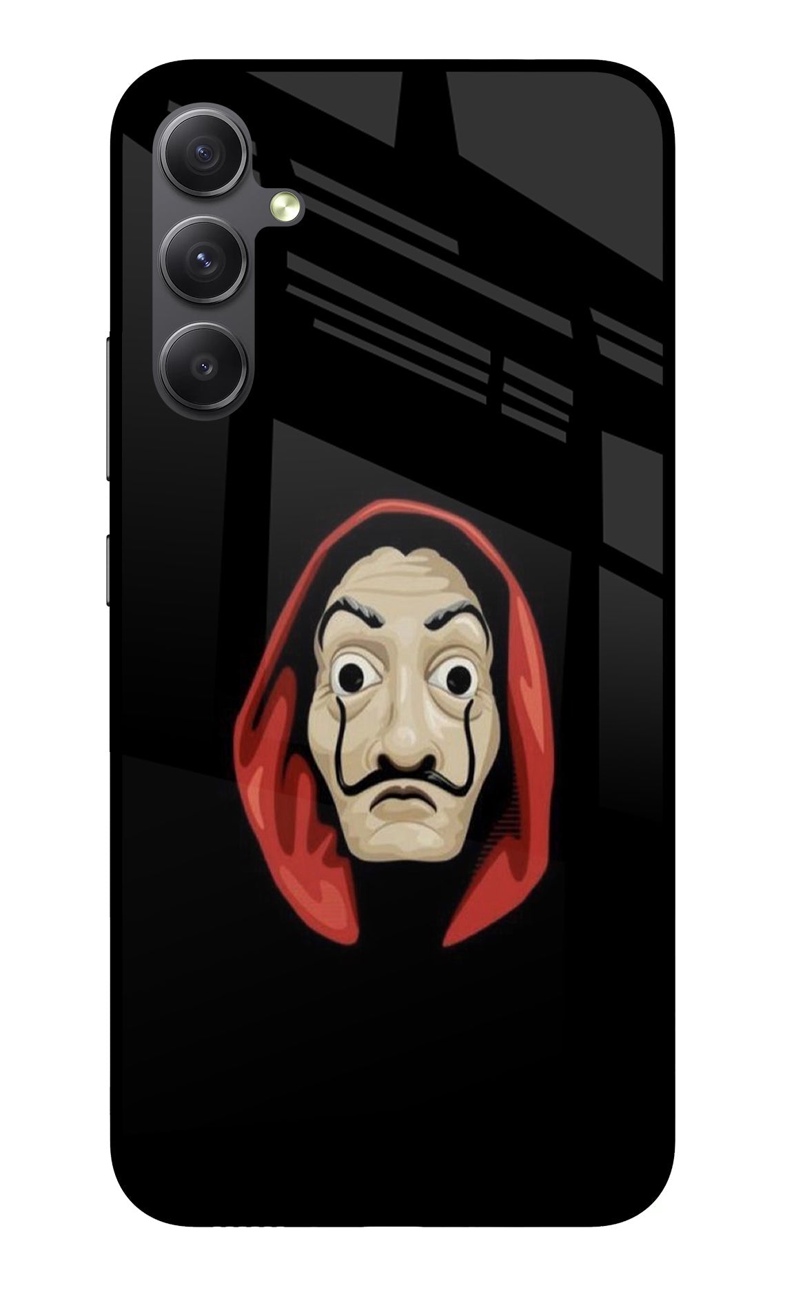 Money Heist Samsung A34 5G Glass Case