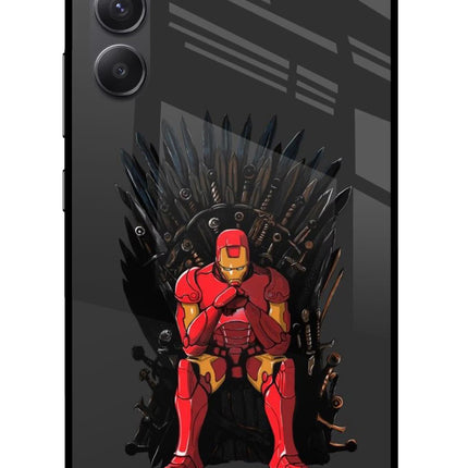Ironman Throne Samsung A34 5G Glass Case