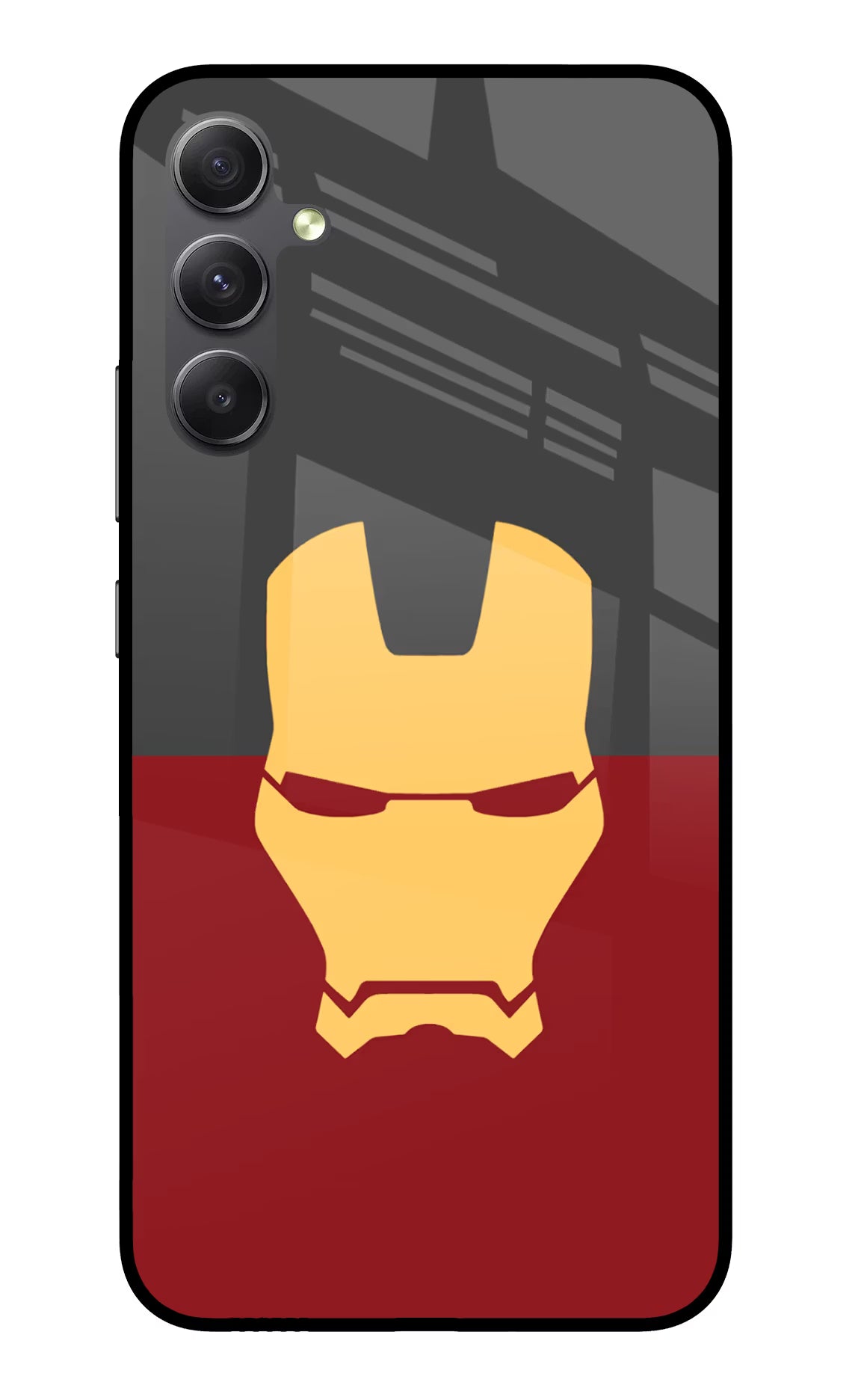 Ironman Samsung A34 5G Glass Case Back Cover by Casekaro