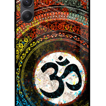 Om Cultural Samsung A34 5G Glass Case
