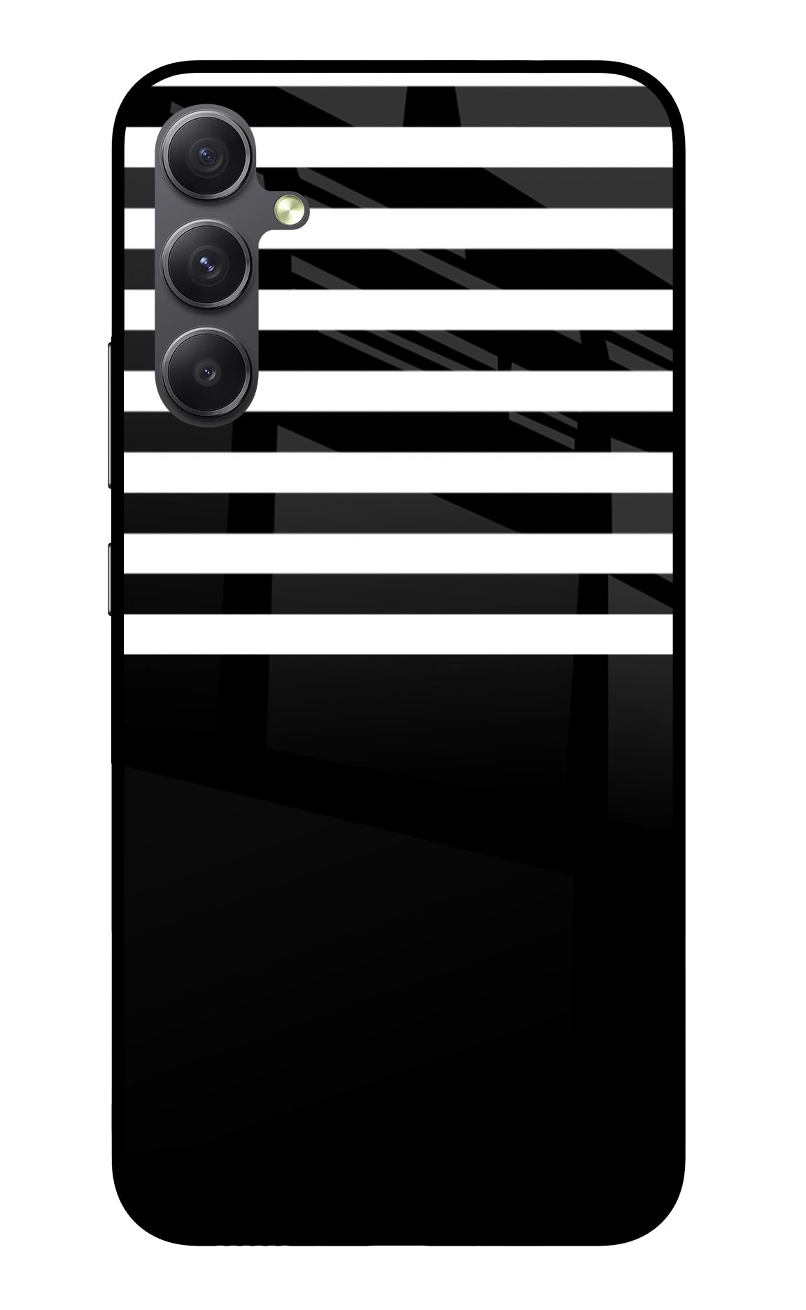 Black and White Print Samsung A34 5G Glass Case