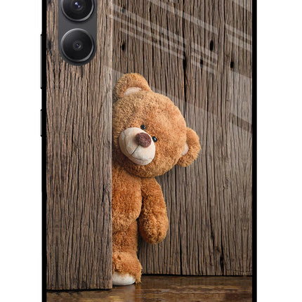 Teddy Wooden Samsung A34 5G Glass Case