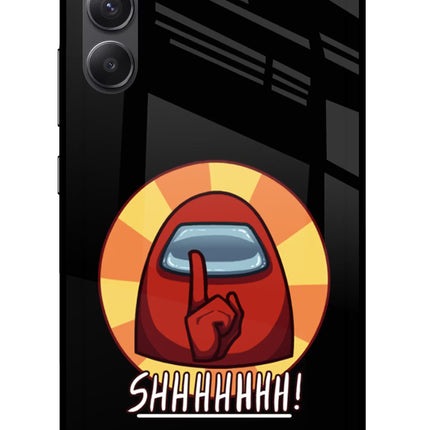 Among Us Shhh! Samsung A34 5G Glass Case