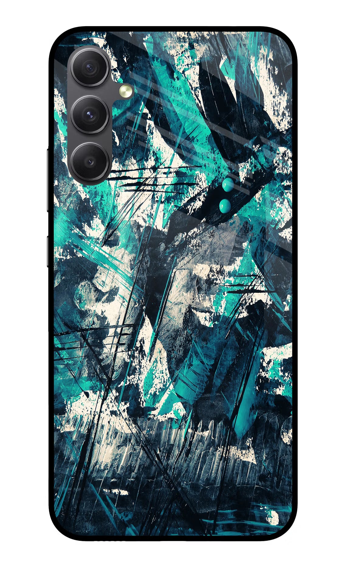 Artwork Samsung A34 5G Glass Case Back Cover by Casekaro