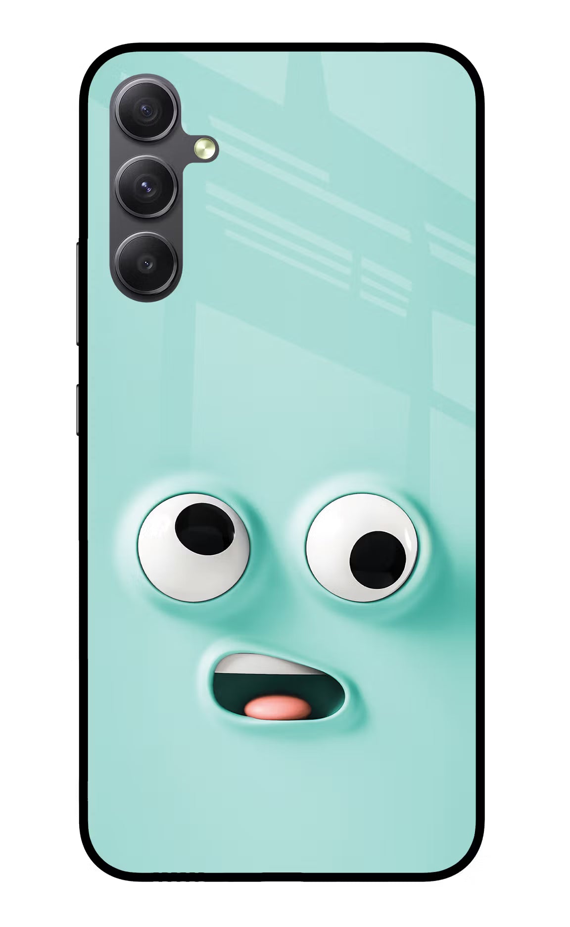 Funny Cartoon Samsung A34 5G Glass Case Back Cover by Casekaro