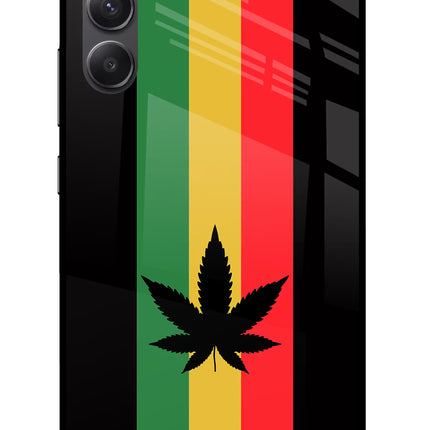 Weed Flag Samsung A34 5G Glass Case
