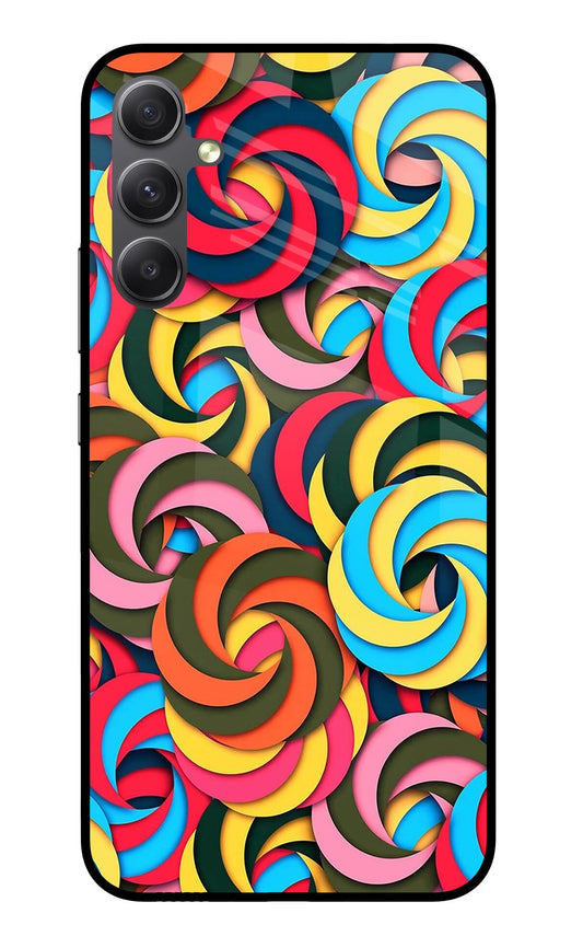 Spiral Pattern Samsung A34 5G Glass Case