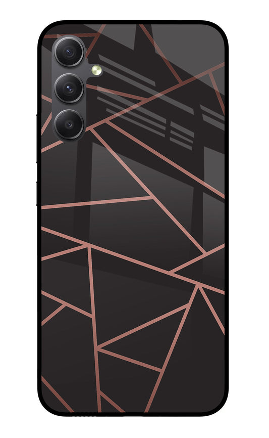 Geometric Pattern Samsung A34 5G Glass Case