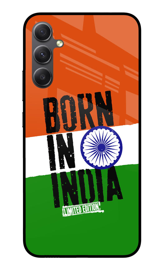 Born in India Samsung A34 5G Glass Case