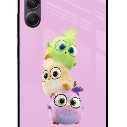 Cute Little Birds Samsung A34 5G Glass Case
