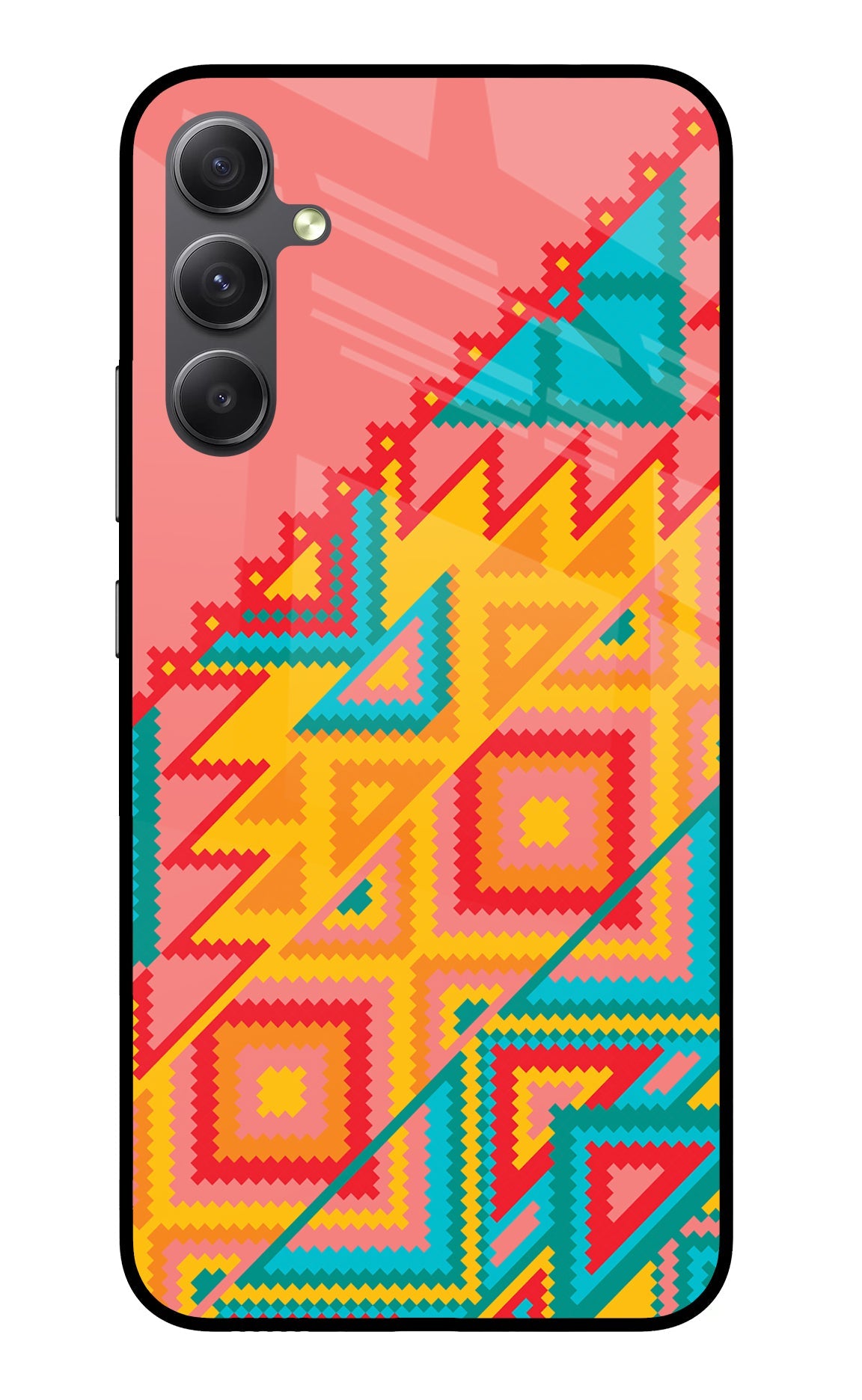 Aztec Tribal Samsung A34 5G Glass Case